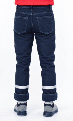quilted classic men's jeans with tape
